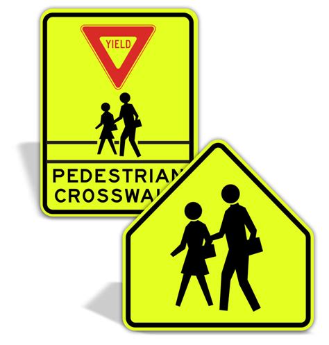 Pedestrian And School Zone Signs