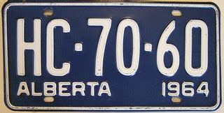 ALBERTA 1964 auto license plate | In 1964 Alberta went to an… | Flickr