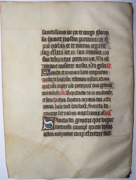 Illuminated Leaf Book of Hours - Constantius