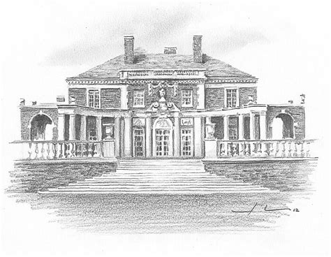 "mansion drawing" by Mike Theuer | Redbubble