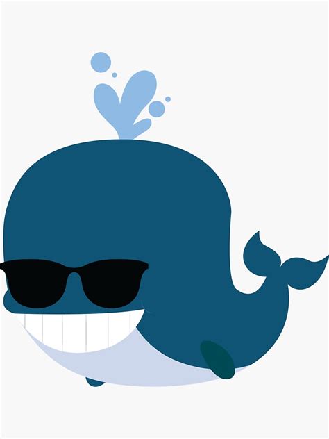 "Whale Emoji " Sticker by HippoEmo | Redbubble