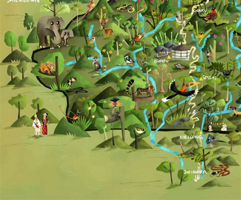 Green Humour: Eaglenest Wildlife Sanctuary- an Illustrated Map