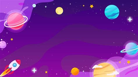 Premium Vector | Universe and Space purple theme background