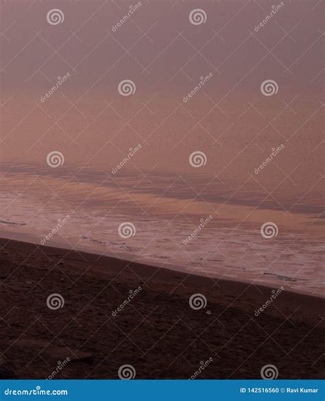 Sunrise at Digha Beach. stock photo. Image of sunrise - 142516560