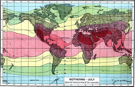 Isotherm World Map