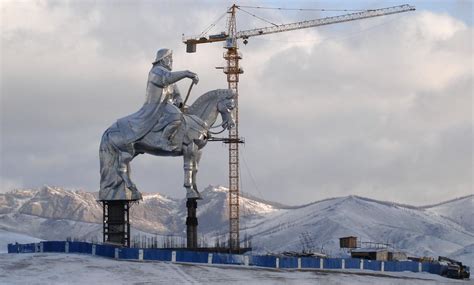 Chinggis (Genghis) Khan Statue | A partly finished statue of… | Flickr