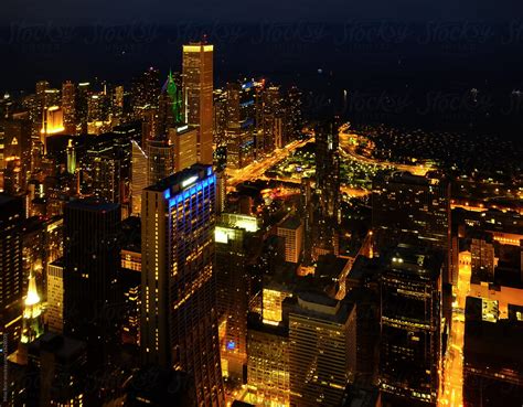 "Chicago Night View" by Stocksy Contributor "Rein Cheng" - Stocksy