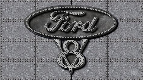 Vintage Ford V-8 old steel Logo-2, Ford Oval, Ford Motors Logo, Ford Emblem, HD wallpaper | Peakpx