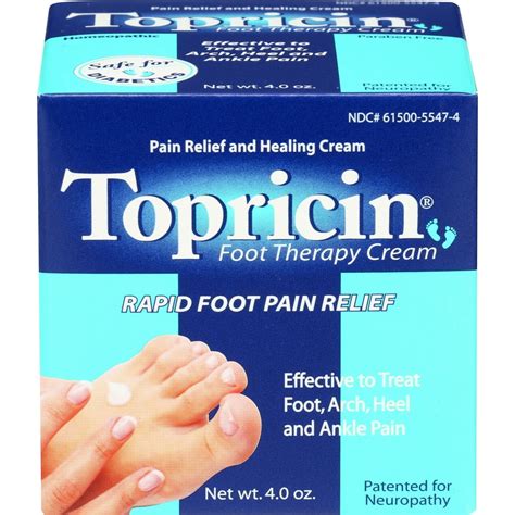 Topricin Foot Pain Relief Cream 4oz - Walmart.com - Walmart.com