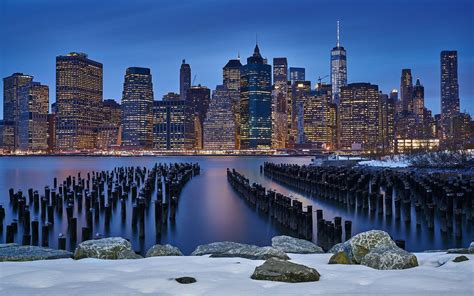 Brooklyn Bridge Winter Wallpapers - Top Free Brooklyn Bridge Winter Backgrounds - WallpaperAccess