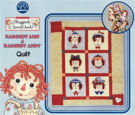 Raggedy Ann & Andy Quilt/ Comforter by Applause **See below regarding ONLY ONE and available ...