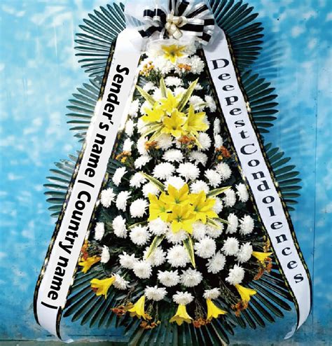 korean Funeral wreath flower ⋆ Flower delivery Korea ⋆ Korea Flower