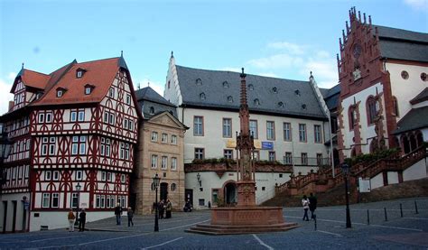 Aschaffenburg - tourist sights on the map