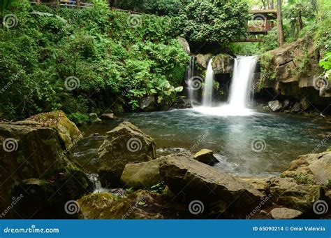 Falling Water in National Park in Uruapan Michoacan Stock Photo - Image ...