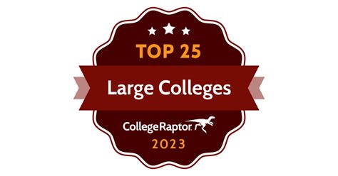 Top 25 Best Large Colleges in the U.S. | 2023 Rankings — Press Kit | College Raptor