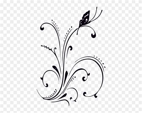 Butterfly Clipart Border Black And White - Butterfly Black And White - Free Transparent PNG ...