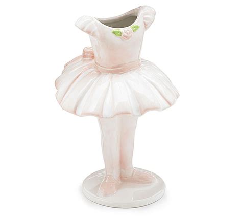 New Pink Ceramic Ballet Dress Vase Tour Jete Burton+Burton Ballerina Gift | Pink ballet dress ...