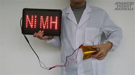 Flexible Nickel–Metal Hydride Batteries [Video] - Advanced Science News