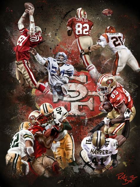 576 best nfl art San Francisco 49ers images on Pinterest | Football art, San francisco 49ers and ...