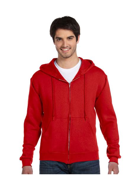 Fruit Of The Loom Men's Full Zip Hoodie Sweatshirt, Style 82230 ...