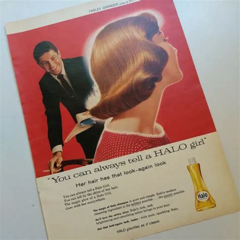 VINTAGE HALO SHAMPOO 1960 Original Magazine Ad $12.50 - PicClick