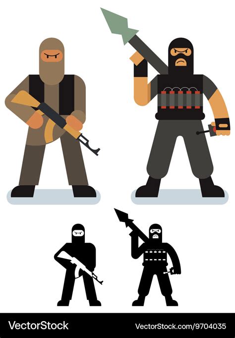 Terrorist Royalty Free Vector Image - VectorStock