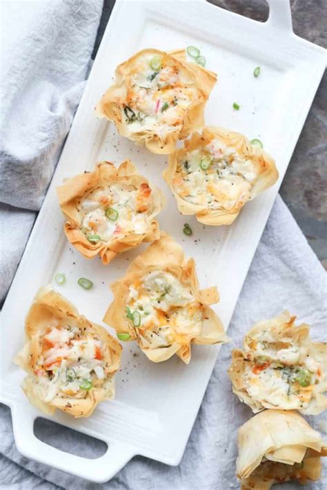 Seafood Phyllo Cups Appetizers - Valentina's Corner