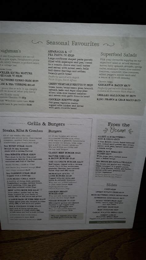 Menu at Queens Head Frodsham pub & bar, Frodsham