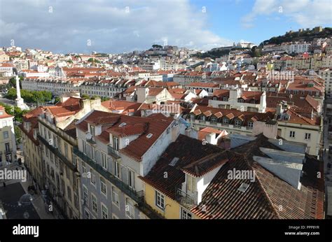 Lisbon street view, Portugal Stock Photo - Alamy