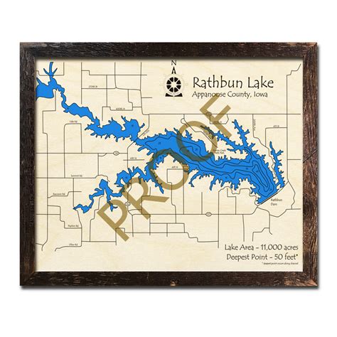 Map Of Lake Rathbun Iowa - Xenia Karoline