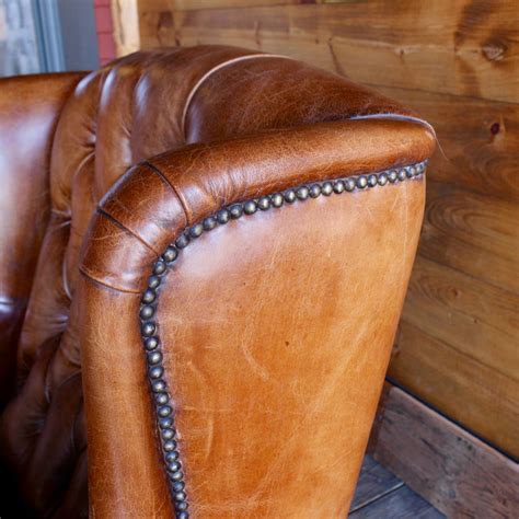 Adirondack Furniture Stores | Buffalo Leather Wing Chair – Dartbrook Rustic Goods