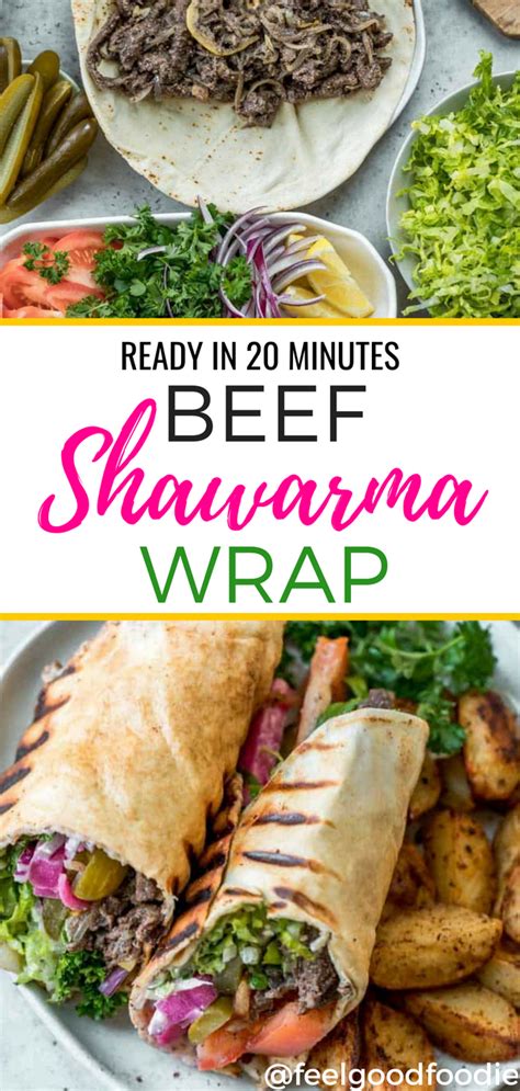 Beef Shawarma Wrap | Recipe | Shawarma recipe, Healthy food menu ...