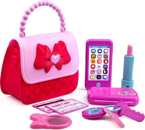 Playkidz Princess My First Purse Set - 8 Piece Kids Play Toy with Accessories and Lights/Sound ...