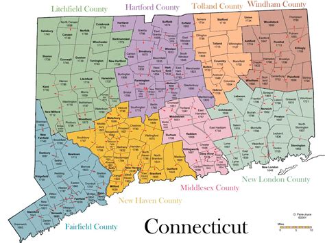 Connecticut Counties With Cities And Towns | Short News Poster