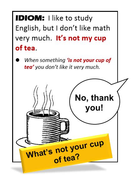 Idiom: Cup of Tea - All Things Topics