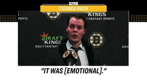 Tuukka Rask: “It felt like I was home.” – NBC Sports Boston