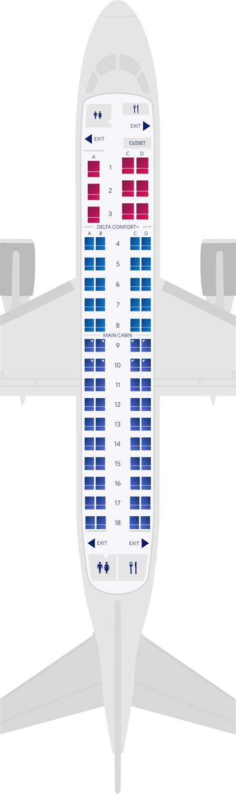 Embraer 170 Seat Map - Alexia Lorraine