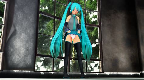 MMD - Hatsune Miku - Omorashi artwork - Omorashi