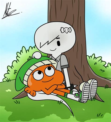 Darwin x Carrie: Under the Tree by RadiumIven | The amazing world of gumball, World of gumball ...