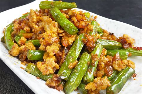 Stir-Fry Green Beans with Minced Pork | Asian Inspirations