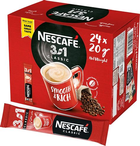 Nescafe 3in1 Instant Coffee Sachet 20g (24 Sticks): Buy Online at Best ...