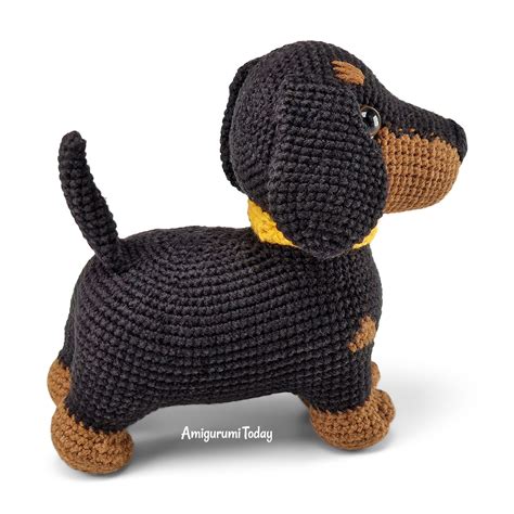 Amigurumi Dachshund Dog Crochet Pattern - Amigurumi Today