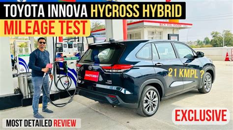 Toyota Innova Hycross Mileage Test & Drive Review – Video