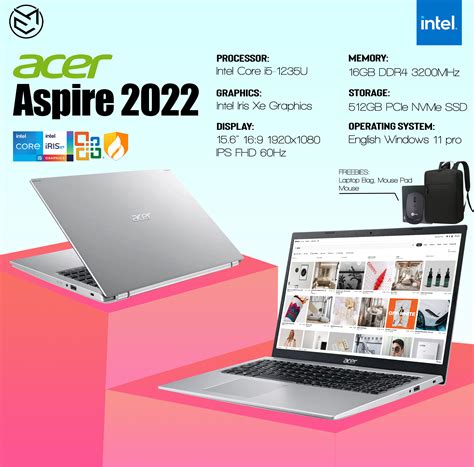 Acer Aspire 5 2022 Model Ryzen / Intel Edition 15.6" 60Hz 16GB RAM ...