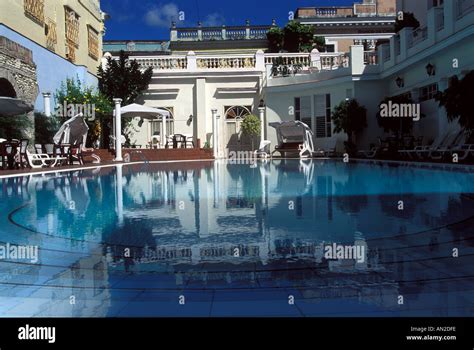 Cuban Hotel Pool Stock Photo - Alamy