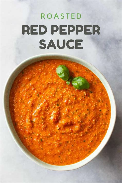 Roasted Red Pepper Sauce - Green Healthy Cooking