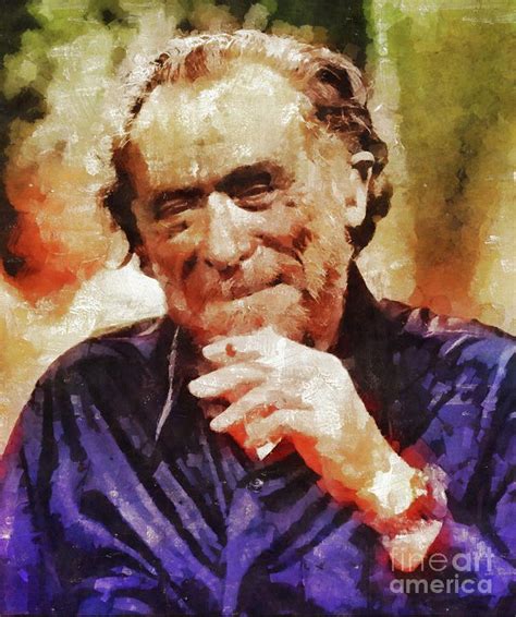 Charles Bukowski, Literary Legend Painting by Esoterica Art Agency ...