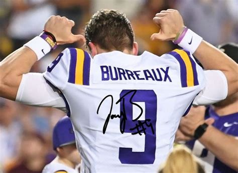 Joe Burrow Signed Photo 8x10 rp Auto Autographed Joey Burreaux | Etsy