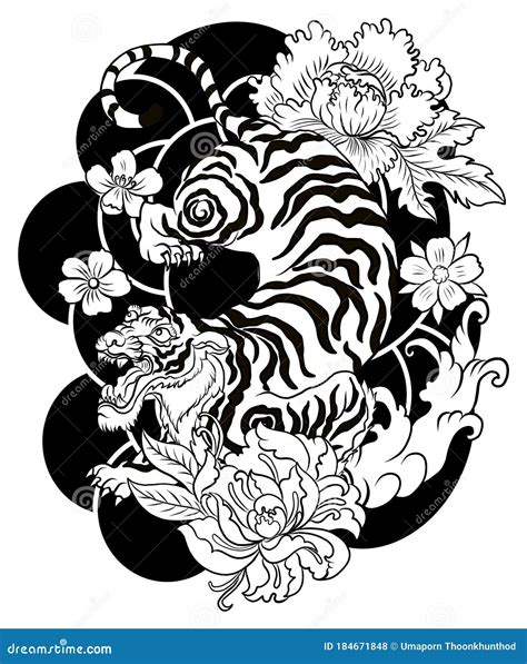 Update 82+ black and white japanese tiger tattoo best - in.cdgdbentre