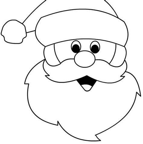 Santa Claus Face Sketch at PaintingValley.com | Explore collection of Santa Claus Face Sketch